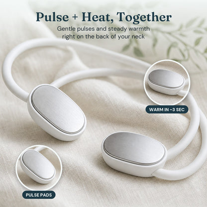 Pulse + heat together: close-up of the two contact pads